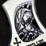 マリア像モチーフのペアペンダント